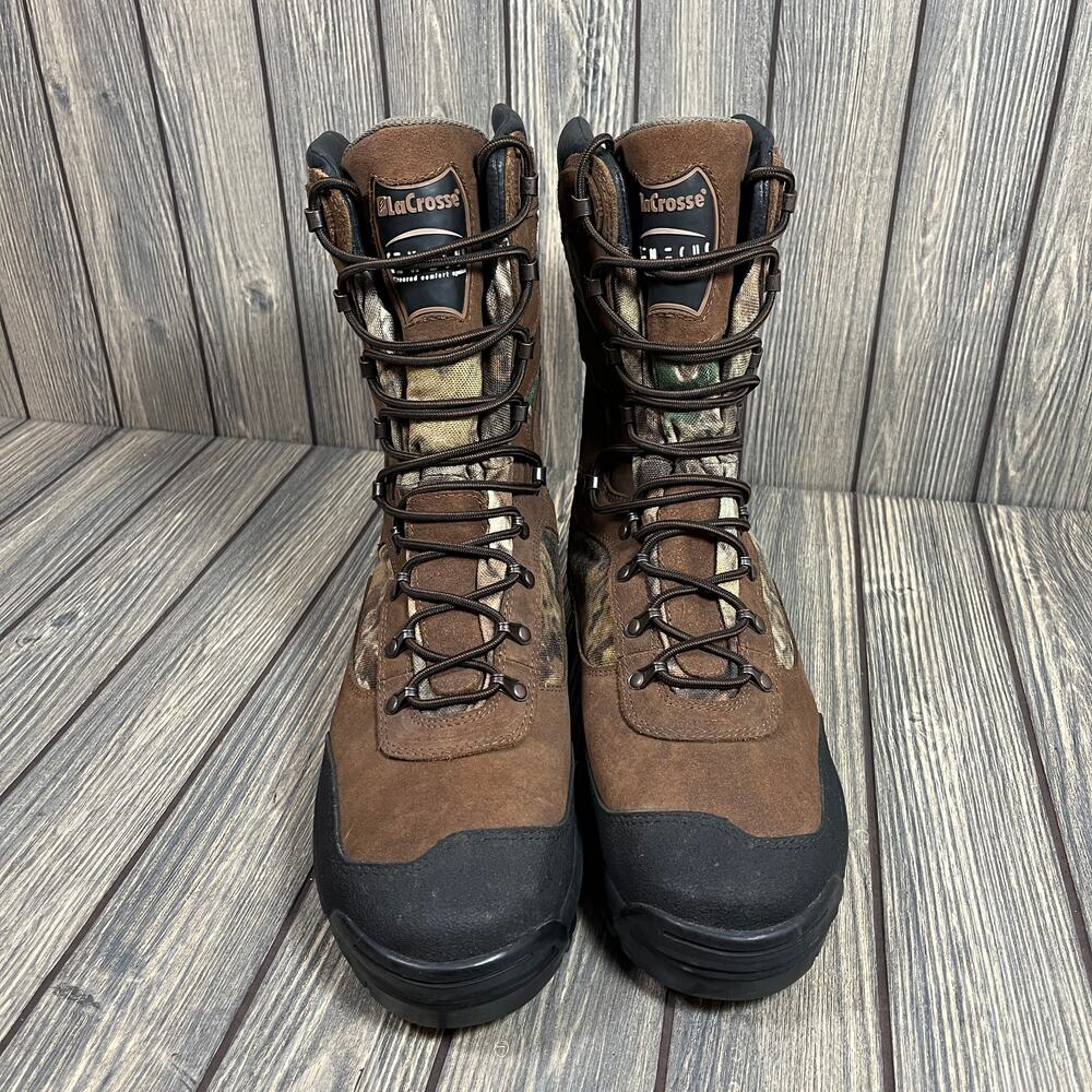 LaCrosse 4700M Hunting Boots Camo Genesys Gore Tex Men Sz 13 Leather Outdoor 11" - Picture 2 of 11